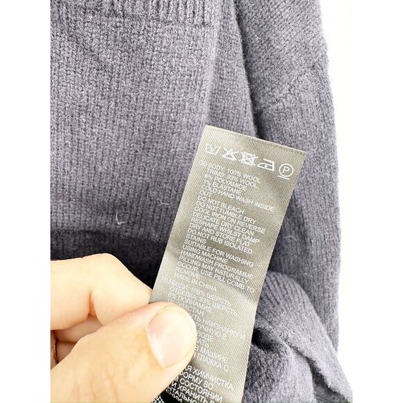 REISS Andrews Merino Wool Cardigan Navy Blue Size S NEW - Picture 3 of 6